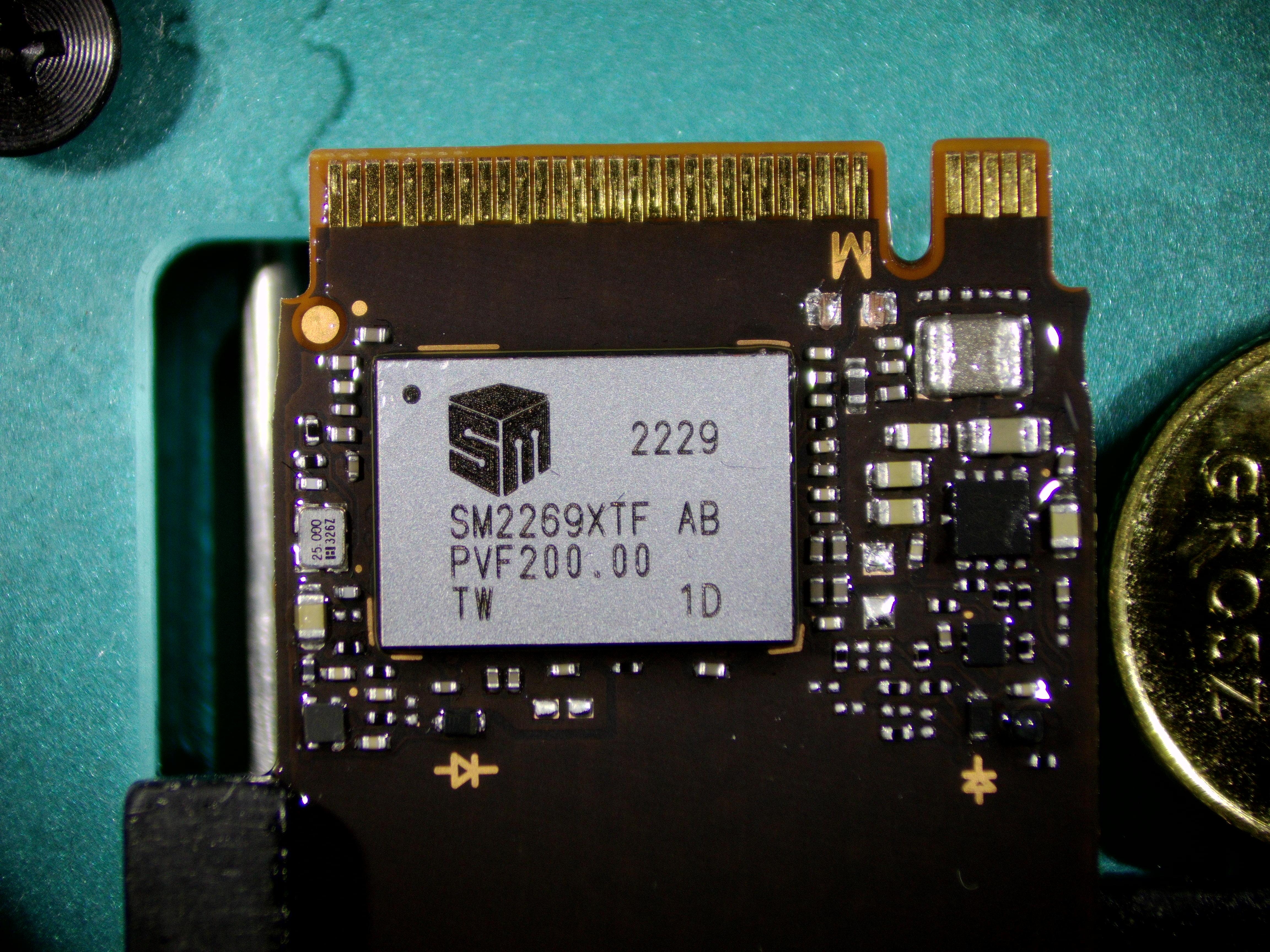 Kontroler Silicon Motion SM2269XTF-AB — widok z laboratorium Serwis Otako