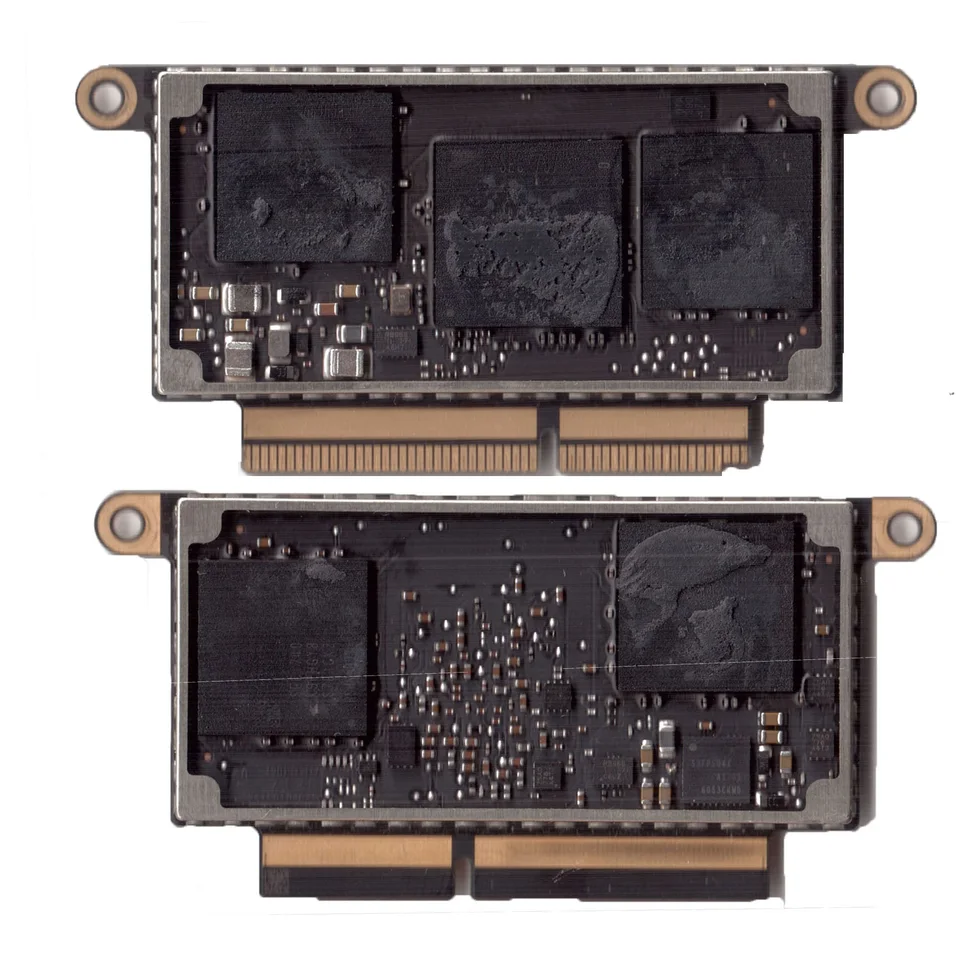 ssd nvme apple macbook pro 2017 inside pcb