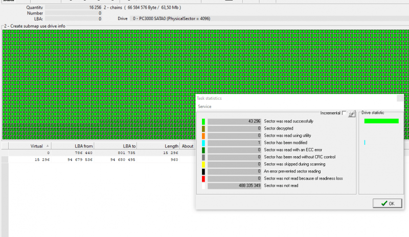 Odczyt sektorowy MFT