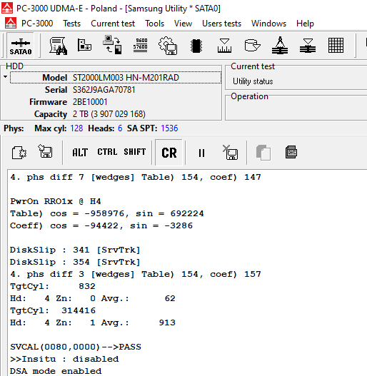 refresh id in pc-3000