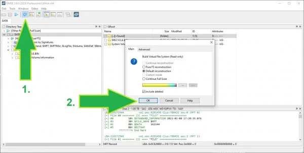 rekonstrukcja systemu plików po sformatowaniu