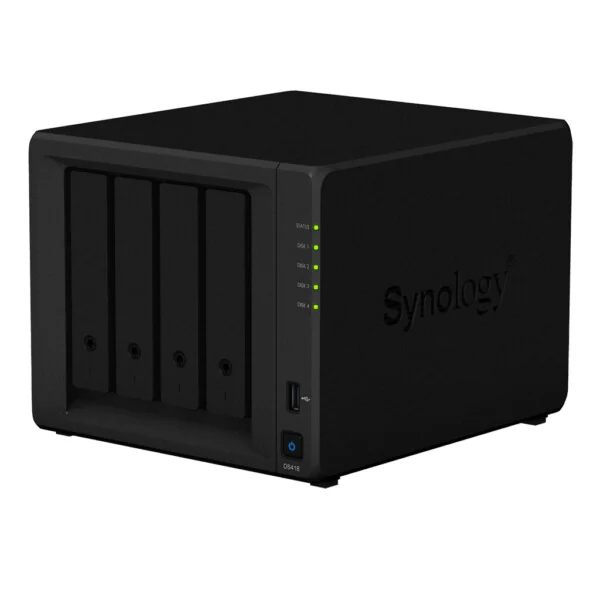 NAS synology DS418, bok, front